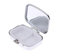 Pilulier en plastique au design créatif portable pour le rangement de médicaments et de bijoux, taille compacte avec compartiments d'accès simples pour un confort quotidien (A)