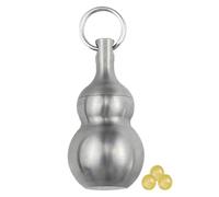 Pilulier En Titane - Étui À Médicaments De Voyage Petit, Moyen Et Grand | Porte-clés Gourde Imperméable Et Résistant À L'humidité | Porte-pilule Portable Scellé Pour Une Utilisation En Extérieur O