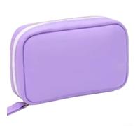 Pilulier étanche 7 jours avec sacs à code couleur - Organiseur de tablette flexible pour médicaments quotidiens et vitamines - Étui de voyage portable 16 x 11 cm (violet)