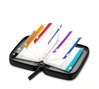 Pilulier étanche avec 7 piluliers de taille L à fermeture éclair pour la maison et les voyages, organiseur hebdomadaire sans BPA, système de stockage de pilules de voyage réutilisable à code couleur