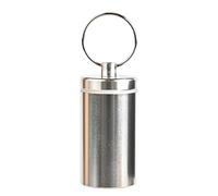 Pilulier étanche, porte-clés en d'aluminium de 4,6 x 2,5 cm, petit étui de voyage portable, petit étui en métal pour le stockage quotidien des médicaments, utilisation en extérieur