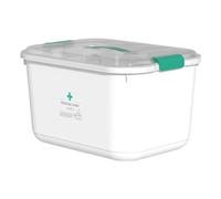 Pilulier familial - Boîte de transport pour pilules | Pilulier hebdomadaire portable, boîte de rangement anti-poussière pour médicaments, grande capacité pour le travail, l'école, les activités de