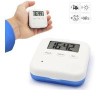 Pilulier FISHTEC Alarme journalier 4 compartiments Blanc G