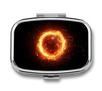 Pilulier flottant unique à 2 compartiments pour médicaments de voyage pour sac à main