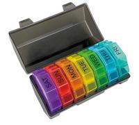 Pilulier hebdomadaire 4 fois par jour, pilulier 7 jours avec 28 compartiments extra larges, portable, 4 fois par jour, pilulier pour médicaments/vitamines/huiles de poisson/compléments