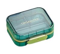 Pilulier hebdomadaire - 7 compartiments - Pilulier de voyage de grande capacité - Petit étui compact pour cartable, sac à dos, sac de voyage