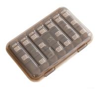 Pilulier hebdomadaire 7 jours avec 21 compartiments pour matin et soir - Grande boîte à médicaments portable pour vitamines et suppléments d'huile de poisson - Facile à ouvrir d'une main (C)