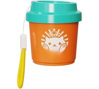 Pilulier hebdomadaire avec 7 compartiments, étui à médicaments portable pour voyage, boîte à dosette de sept jours, distributeur manuel push-pull, petit (bleu)