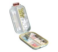Pilulier hebdomadaire avec 7 compartiments hermétiques - Boîte de rangement idéale pour la gestion des médicaments - Boîte de rangement pour médicaments familiaux