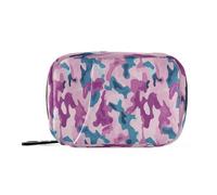 Pilulier hebdomadaire bleu électrique à fermeture éclair pour médicaments de voyage 7 jours Camouflage