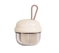 Pilulier hebdomadaire - Boîte compacte pour un usage quotidien | Forme pratique en voyage avec 4 compartiments, couvercle à ouverture rapide et organiseur de tablette à mâcher pour randonneurs