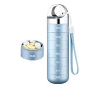 Pilulier Hebdomadaire - Boîte De Rangement De Médicaments 7 Jours Pour La Quotidienne | Sans BPA Avec Sécurisés, Design Compact Et Portable, Étui De Rappel De Santé Avec Compartimen