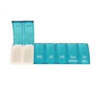 Pilulier Hebdomadaire - Box7 - 7 Cases - 1 Prise Par Jour - Turquoise - Anabox