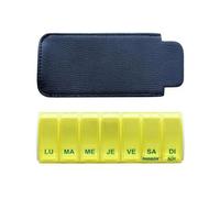 Pilulier Hebdomadaire Box7 7 Jours 1 Case Par Jour Jaune Avec Étui Anabox