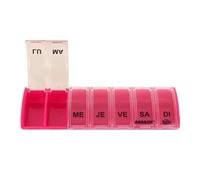 Pilulier Hebdomadaire Box7 7 Jours 1 Case Par Jour Rose Pastel Anabox