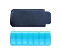 Pilulier Hebdomadaire Box7 7 Jours 1 Case Par Jour Turquoise Avec Étui Anabox