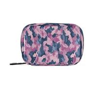 Pilulier hebdomadaire camouflage à fermeture éclair pour médicaments de voyage 7 jours Bleu denim