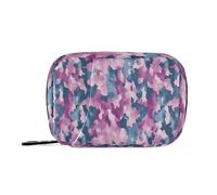 Pilulier hebdomadaire camouflage à fermeture éclair pour médicaments de voyage 7 jours Bleu denim