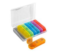 Pilulier Hebdomadaire - Compartiments 3 Prises Par Jour,Dispensateur Hermétique de Suppléments pour Après-Midi, Voiture, Poche, Réfrigérateur, Sac à Main, Hommes et Personnes