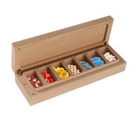 Pilulier hebdomadaire en bois, pilulier hebdomadaire,Étuis à pilules hebdomadaires en bois pour organisateur de médicaments - Pilulier de voyage, pilulier hebdomadaire pour tablette, suppléments quoti