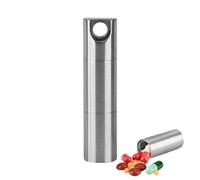 Pilulier hebdomadaire en d'aluminium - Boîte de rangement avec distributeur de pilules quotidiennes - Organisateur portable de pilules