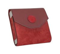 Pilulier hebdomadaire et journalier Bordeaux ● Pochette de rangement sobre et élégante en velours ● 7 jours - matin, midi, soir, nuit ● Organisateur grand format pour médicaments, pilules et vitamines