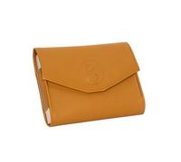 Pilulier hebdomadaire et journalier Caramel ● Pochette de rangement simili cuir ● 7 jours - matin, midi, soir, nuit ● Organisateur pour médicaments, pilules et vitamines