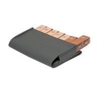 Pilulier hebdomadaire et journalier Gris ● Pochette de rangement simili cuir ● 7 jours - matin, midi, soir, nuit ● Organisateur pour médicaments, pilules et vitamines