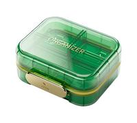 Pilulier Hebdomadaire - Étui À Médicaments Portable À 7 Compartiments, Boîte À Pilules De Voyage De Grande Capacité, Planificateur De Piles Quotidien, Boxe | Petit Étui À Poils Compacts Pour Cartable,