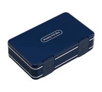 Pilulier hebdomadaire extra large 3 fois par jour, pilulier 8 jours, pilulier de vitamines, pilulier de médicament, compartiments amovibles, résistant à l'humidité, bleu