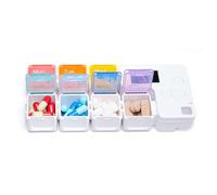 Pilulier Hebdomadaire - Fonctionnant sur Piles avec Cases Multiples - Organisateurs De Pilules Pour 7 Jours | Pour Suppléments, Bureau À Domicile, École, Voyage, Camping, Hommes, Femmes Et