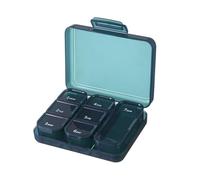 Pilulier hebdomadaire - Petit étui de rangement de médicaments, boîte de rangement de pilules de 7 jours, design ouvert facile à remplir, boîte à médicaments de voyage portable | Organisateur de