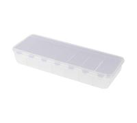 Pilulier hebdomadaire - Pilulier 7 jours am/soir | Grands compartiments pour huile de poisson, compléments | Planificateur de médicaments 3 fois par jour, portable et, options claires et colorées