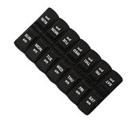 Pilulier hebdomadaire - Pilulier de voyage portable avec 7 compartiments séparés | Planificateur de médicaments pour doses AM/PM, suppléments d'huile de poisson, pilulier pour une utilisation