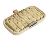 Pilulier hebdomadaire pour 7 jours - 21 Grid Medicine Pill Fall - Accessoire supplémentaire pratique trois fois par jour pour l'école pour l'école, les voyages