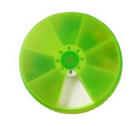 Pilulier hebdomadaire rotatif - 7 compartiments étanche - Petite boîte à pilules rotative | Pilulier portable, pilulier hebdomadaire pour poche, sac à main, camping en plein air, voyage, 1 pilulier