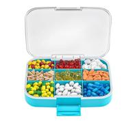 Pilulier hermétique - Pilulier portable résistant à l'humidité - Boîte de rangement pour médicaments de voyage - Solution de stockage pour vitamines, suppléments, médicaments