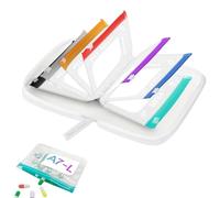 Pilulier Imperméable | Pilulier Hebdomadaire Réutilisable 7 Pochettes Zippées,Contenant À Pilules - Pour Comprimés, Compléments Alimentaires, Maison, Voyage, Sac À Main, Poche, Sac, Extérieur, Bureau,