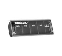 Pilulier Journalier 5 Cases Noir Anabox