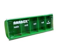 Pilulier Journalier 5 Cases Vert Clair Anabox