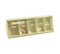 Pilulier Journalier 5 Cases Vert Tilleul Anabox