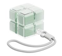 Pilulier magnétique avec 8 compartiments faciles à ouvrir - Design en forme de cube pour huile de poisson, vitamines, compléments alimentaires et sucre