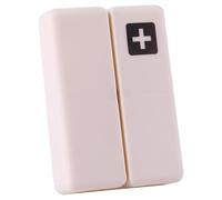 Pilulier magnétique - Double anneau d'étanchéité en silicone, récipient de stockage de supplément de stockage de supplément, accessoire de santé de voyage compact, coque synthétique opaque résistante
