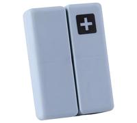 Pilulier magnétique - Double bague d'étanchéité en silicone, récipient de stockage de suppléments à plusieurs compartiments, accessoire de santé de voyage compact, coques synthétiques opaques résistan
