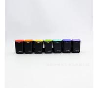 Pilulier magnétique hebdomadaire pour 7 jours, 1 fois par jour, sans BPA, avec fermeture magnétique sécurisée, pilulier de voyage portable pour suppléments de vitamines (noir + housse colorée)