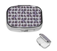 Pilulier manoir hanté - 2 compartiments - Petit pilulier pour sac à main ou poche de voyage - Pilulier portable pour vitamines