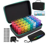 Pilulier mensuel 3 fois par jour, pilulier 31 jours 3 fois par jour, boîte de rangement mensuelle pour médicaments avec 32 compartiments quotidiens et sac de rangement portable pour médicaments de