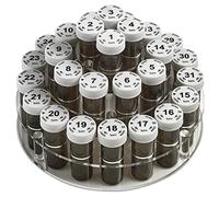 Pilulier mensuel - 31 flacons de pilules, chacun est livré avec des chiffres pour chaque jour