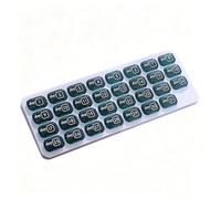 Pilulier mensuel 31 jours compact de voyage | ABS 28 x 10 x 2 cm Boîte portable comprimés | Organisateur de médicaments 30 jours rappel voyage