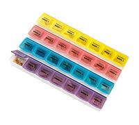 Pilulier Mensuel - Boite à Médicaments Extra Large 28 Jours pour Voyage et Organisation, Compartiments Journaliers